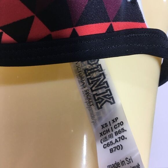 VICTORIA'S SECRET PINK TRIANGLE PUSH UP HALTER BIKINI TOP & BIKINI BOTTOM XS - Picture 8 of 8